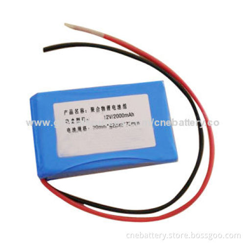 Solar and Emergency Lamps with Lithium Battery, 12V Voltage, 2,000mAh Capacity, Small Size
